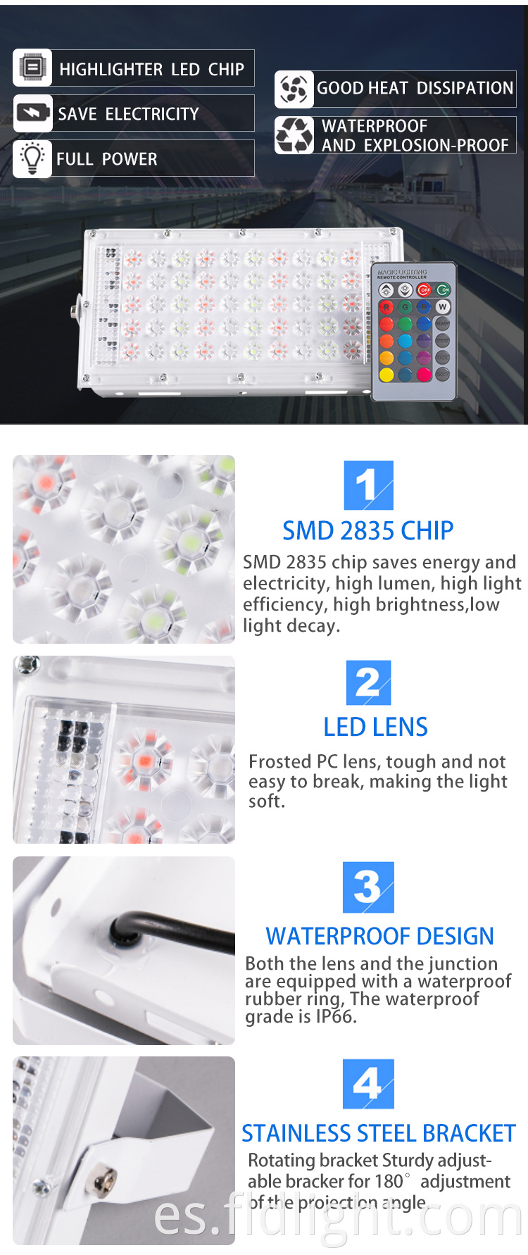 Good quality 50w led flood light 